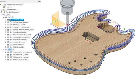 cnc machines making guitars|free 3d cnc guitar files.